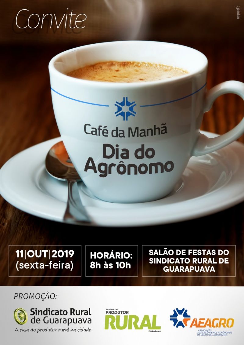 Sindicato Rural e Aeagro promovem café-da-manhã do Dia do Agrônomo