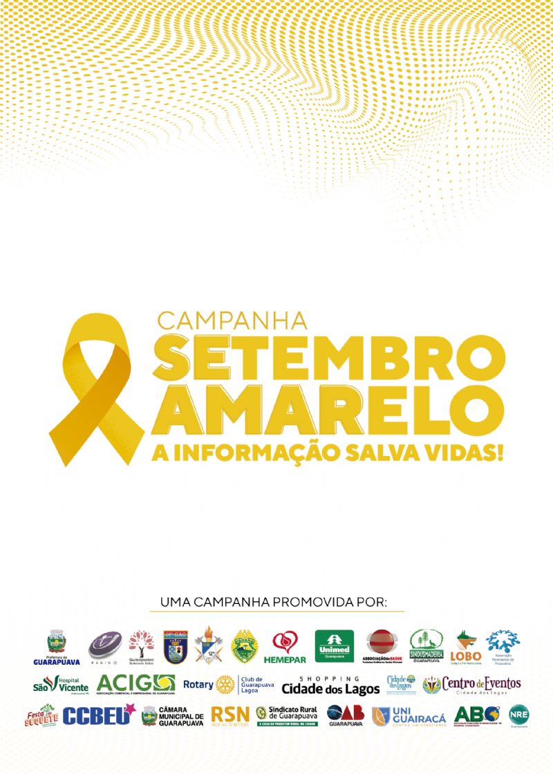Campanha Setembro Amarelo – A informação salva vidas! promove mesa redonda nesta sexta-feira (24)