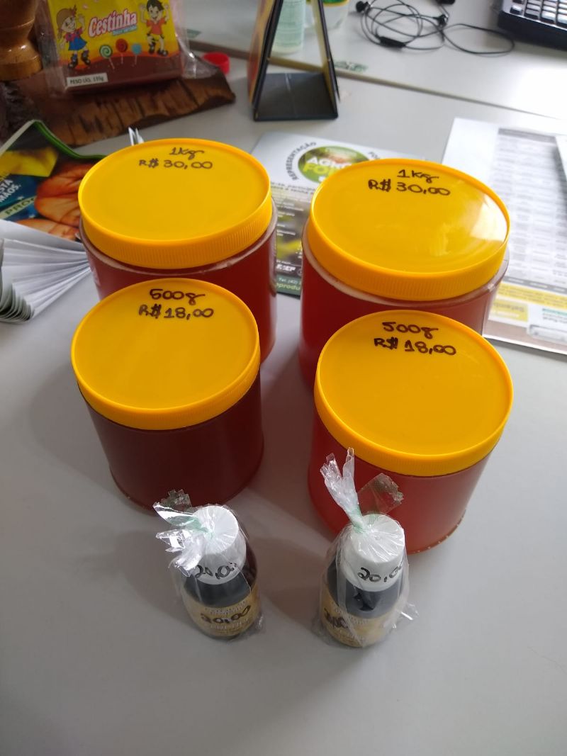 Sindicato tem mel e própolis para a venda 