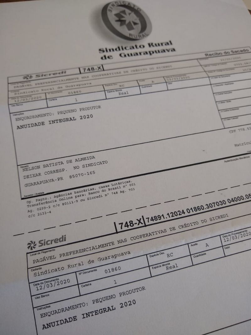 Terceira parcela da anuidade do Sindicato Rural vence na próxima terça-feira (10)