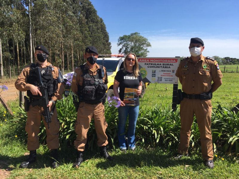 Patrulha Rural da Polícia Militar disponibiliza modelo de placas para fazendas da região