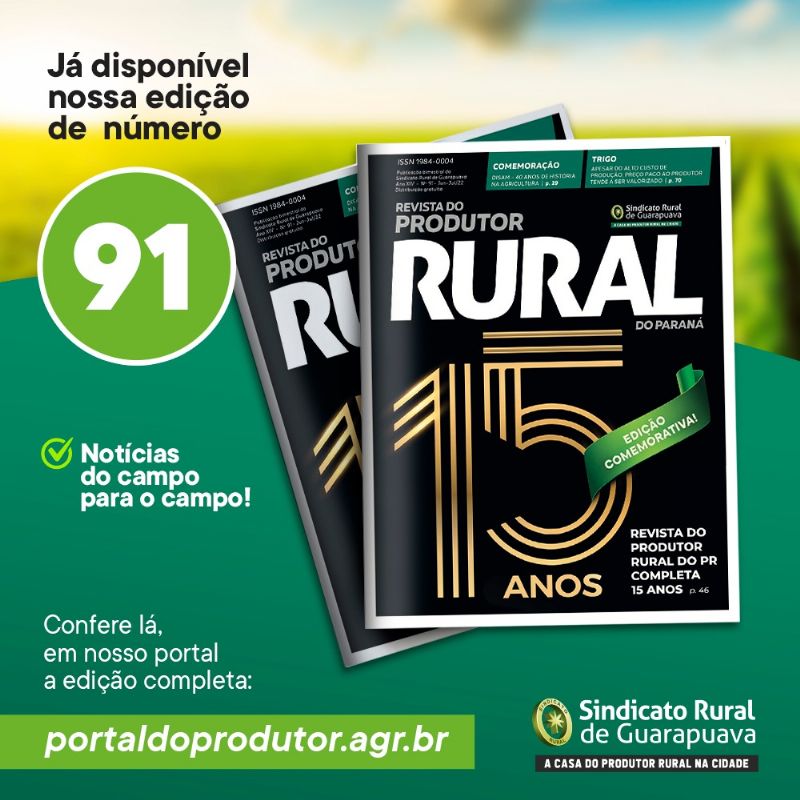  Edição 91 da Revista do Produtor Rural já está circulando