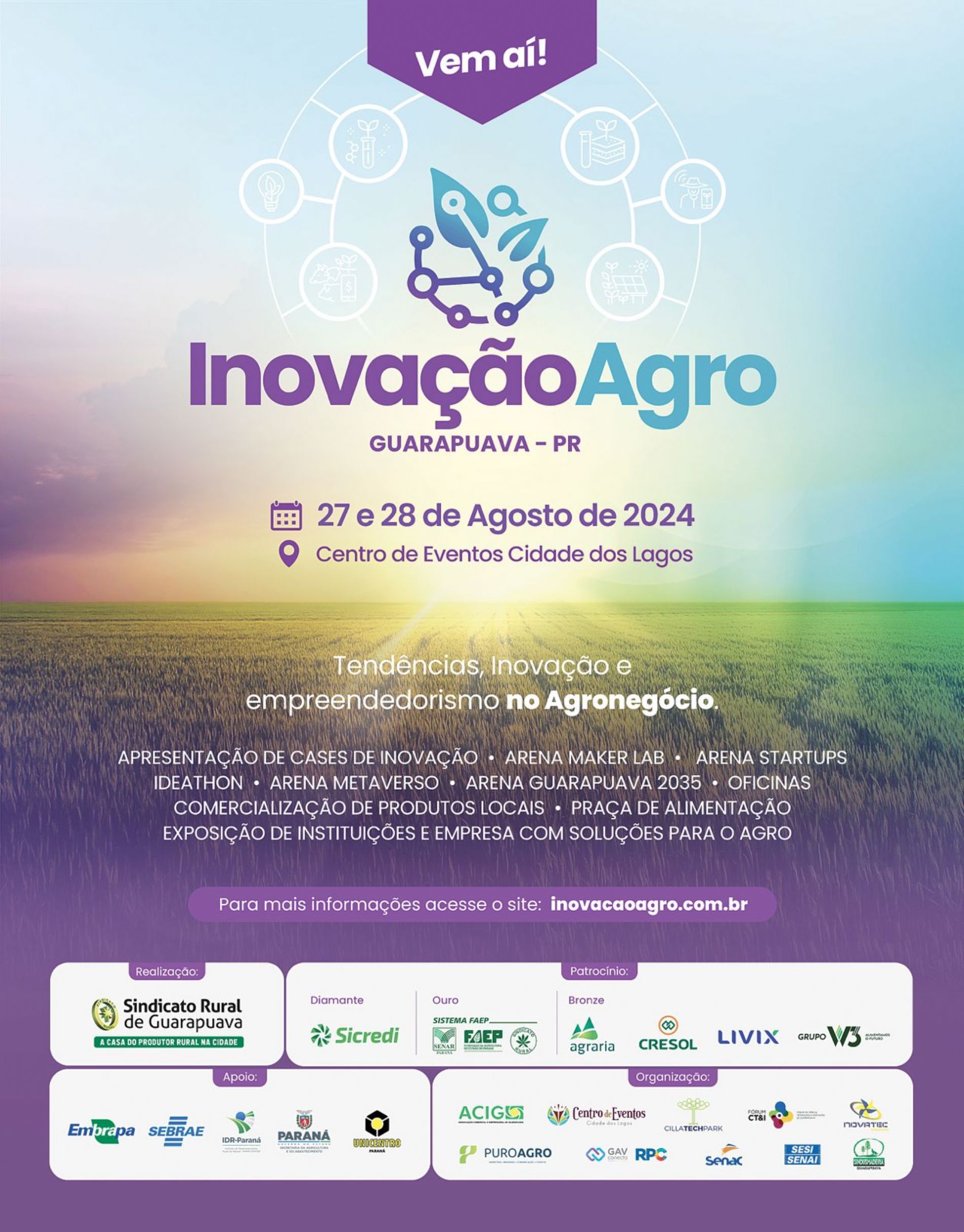 Estudantes podem se inscrever para Ideathon que acontecerá no InovaçãoAgro